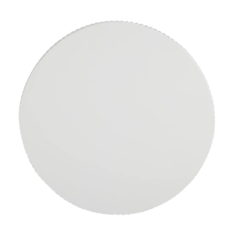 Roomfitters MGO Pedestal Column Plant Stand, 24'' Tall Modern Decorative Display Table for Living Room & Entryway, White