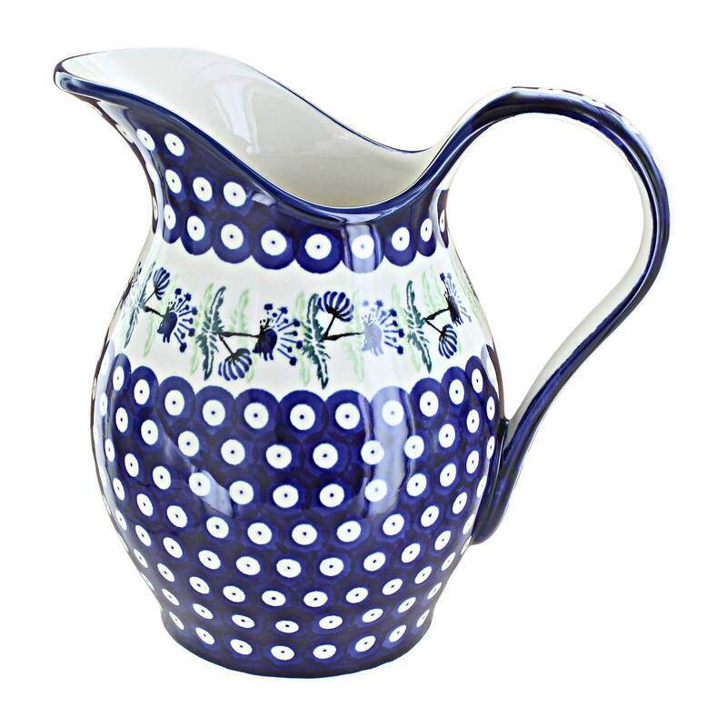 Blue Rose Polish Pottery 1160 Zaklady Pitcher - Sweet Annie