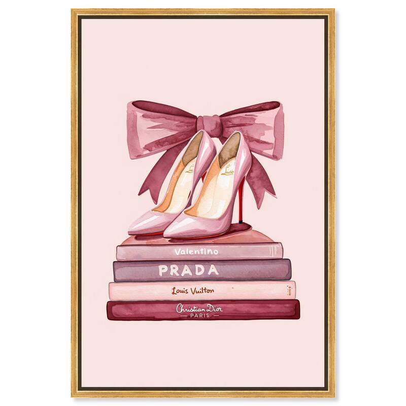 Stack of Fashion Canvas by Art Remedy - Gold - 16" x 24"