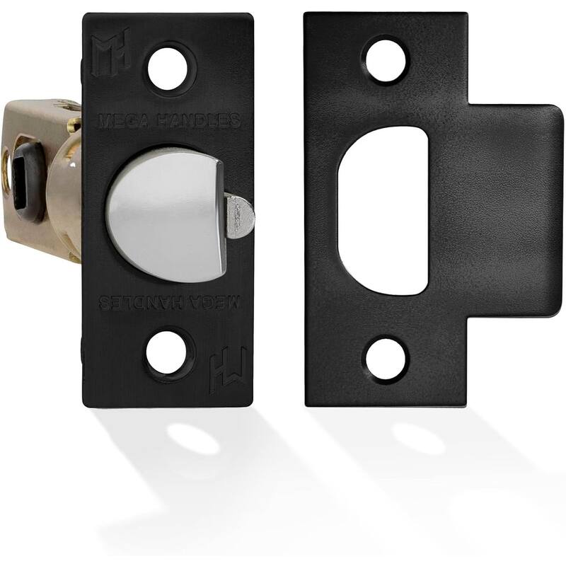 Mega Handles 2-Way Adjustable Door Latch | Universal Half Moon Spindles | For Hidden & Interior Door Lock Systems