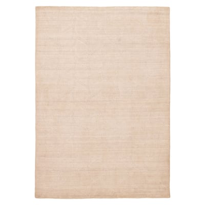 ECARPETGALLERY Hand Loomed Kashkuli Gabbeh Ivory Wool Rug - 5'7 x 7'10