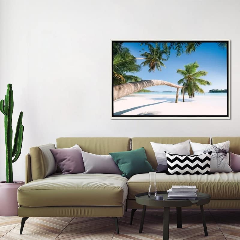"Palm, Seychelles" by Stefan Hefele Framed