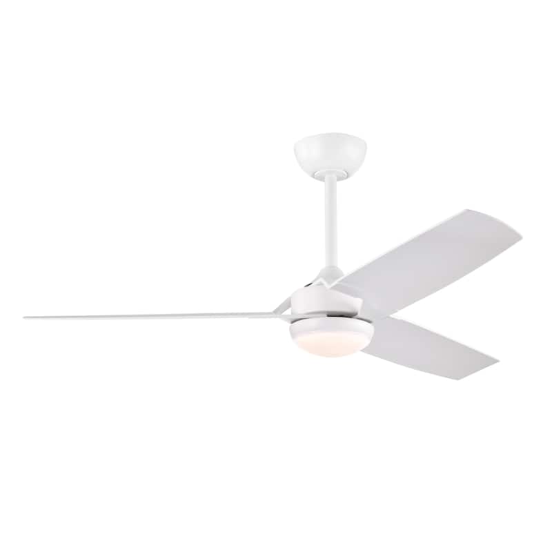 Hestrune 52-inch White LED Lighted Ceiling Fan