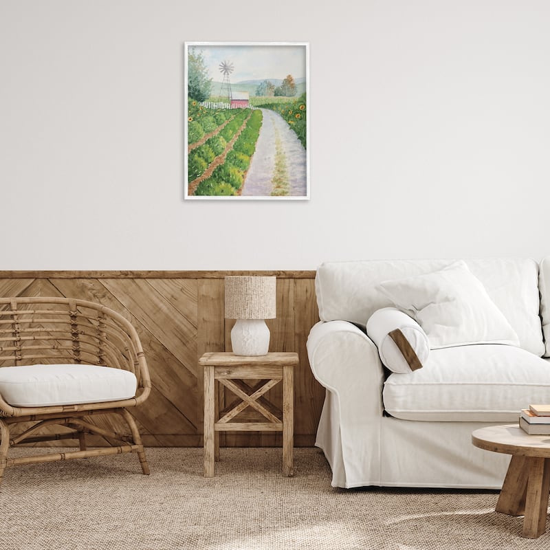 Stupell Tranquil Farm Path Framed Giclee Art Design By Stephanie Fielden