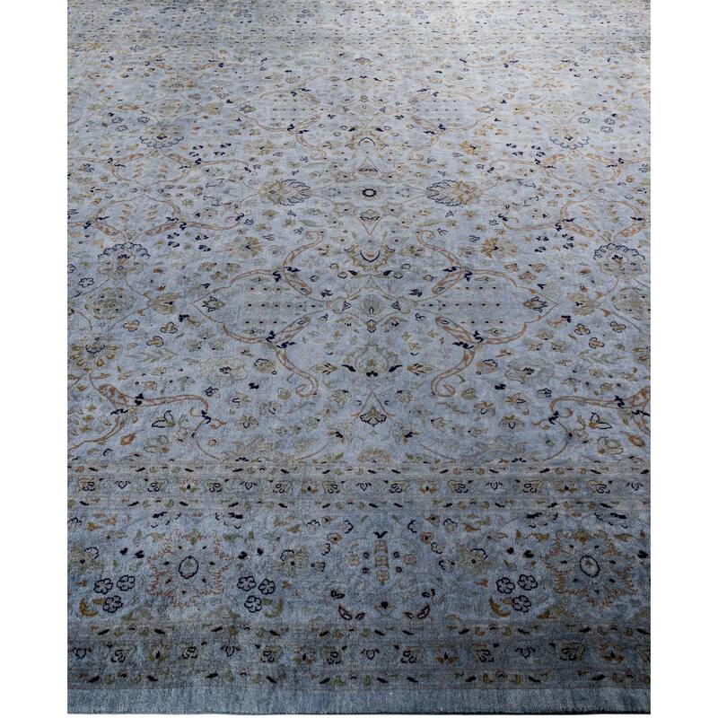 Overdyed One-of-a-Kind Hand-Knotted Area Rug - Gray - 8' 1" x 10' 2"