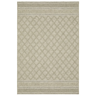 Vista Home Tangelo Diamond Lattice Beige/ Black Ultimate Performance Area Rug.
