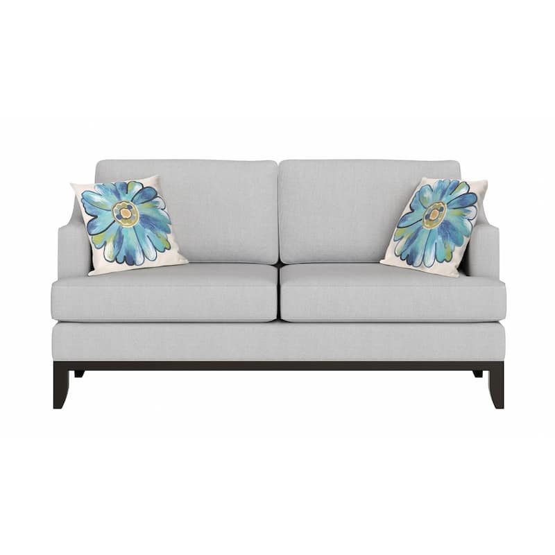 Liora Manne Visions III Daisy Indoor/Outdoor Pillow Aqua 20" x 20"