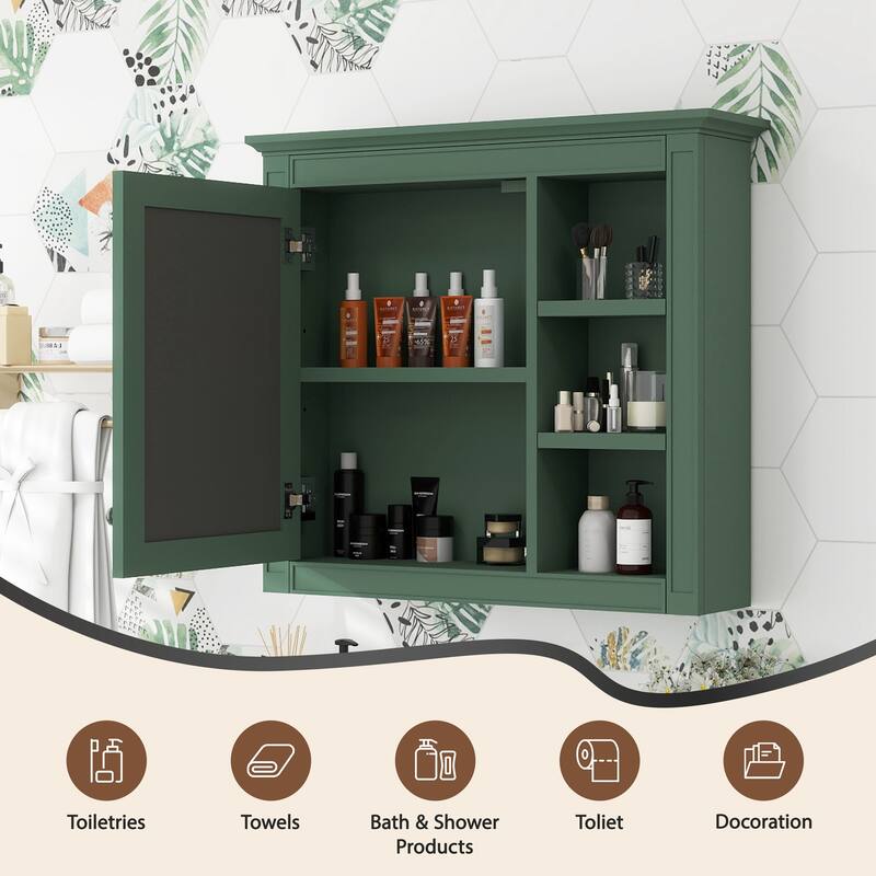 30'' x 28'' Medicine Cabinet, Wall Mounted Bathroom Storage Cabinet, Modern Bathroom Wall Cabinet with Mirror,Medicine Cabinet