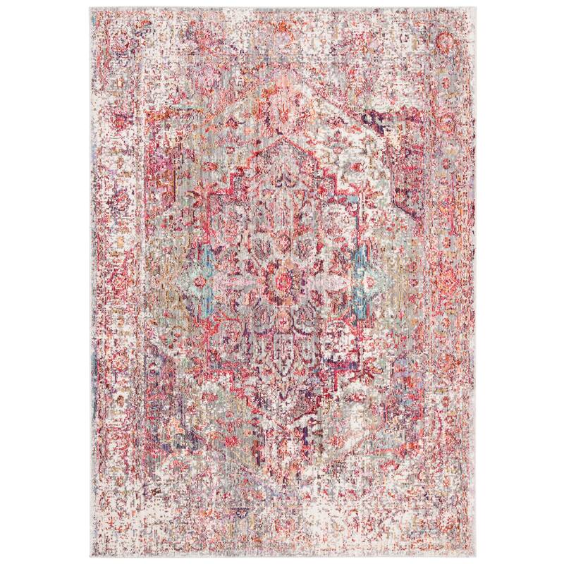 SAFAVIEH Valencia Mysti Vintage Boho Oriental Polyester Rug