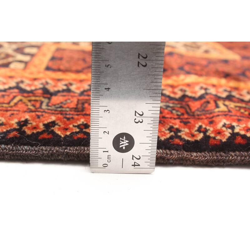 ECARPETGALLERY Hand-knotted Teimani Dark Navy Wool Rug - 2'11 x 4'1