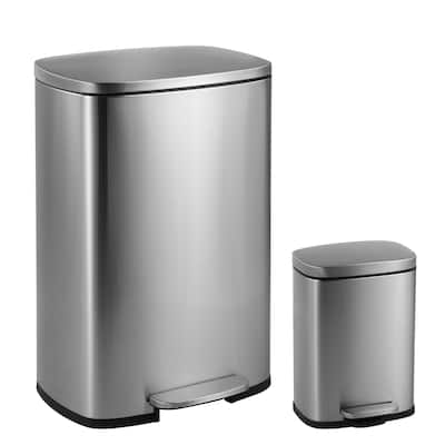 happimess Connor 13-Gallon Trash Can with Lid and FREE Mini Trash Can