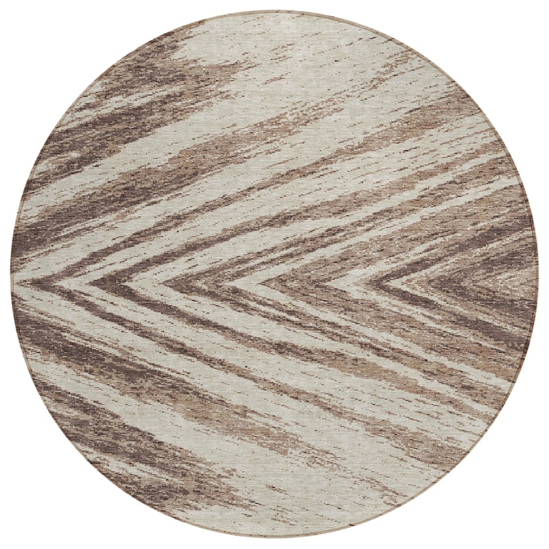Machine Washable Indoor/ Outdoor Chantille Modern Chevron Rug