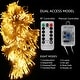 preview thumbnail 8 of 9, 600 LEDs Curtain String lights with Remote Control, 8 Lighting Modes Warm White