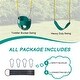 preview thumbnail 4 of 15, Metal/Plastic Bucket Swing with Chains - 11"D x 11"W x 78"H
