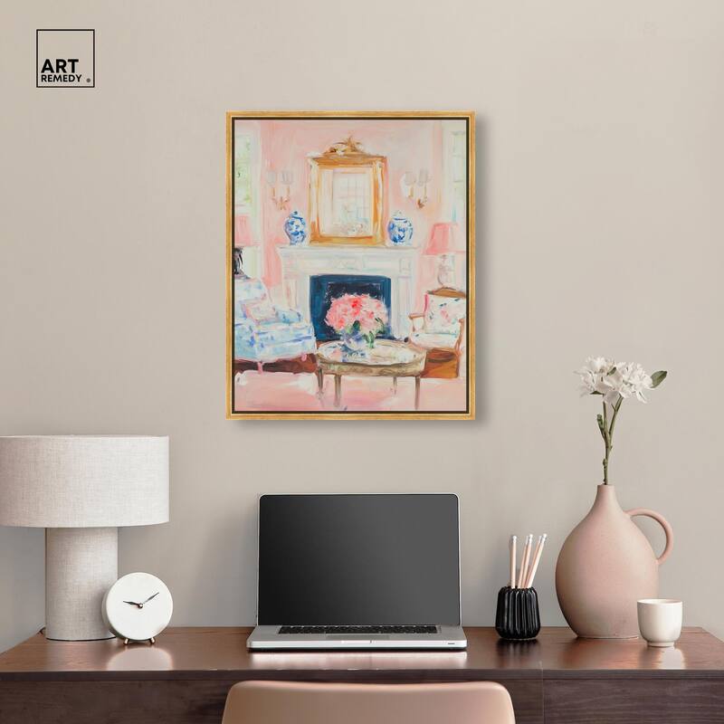 Softly Painted Space Canvas by Art Remedy