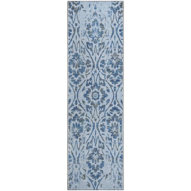 Premium Washable Super Soft Floral Damask Mayfield Rug