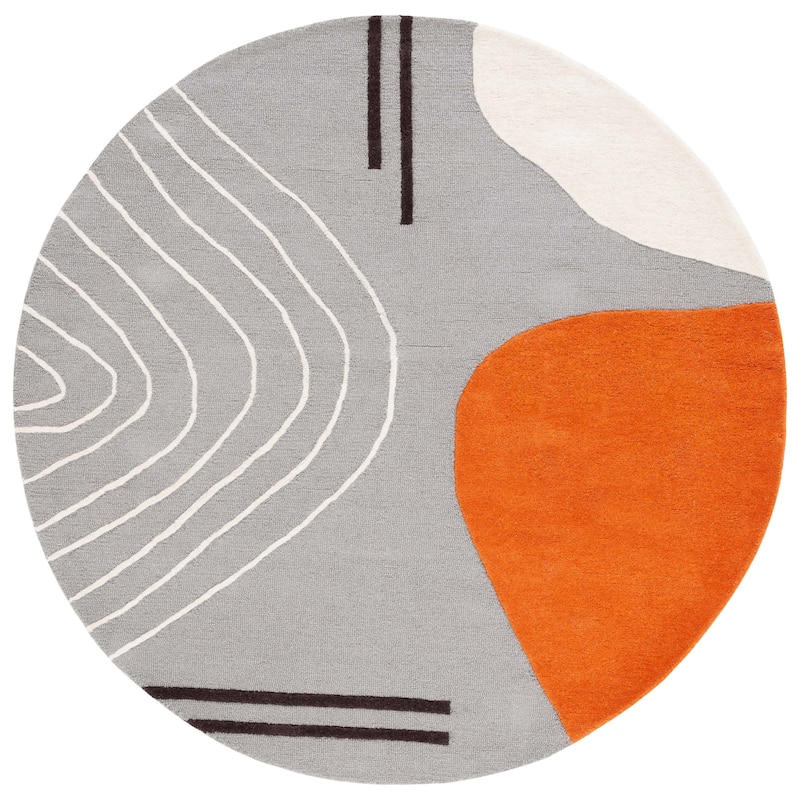 SAFAVIEH Handmade Rodeo Drive Vutka Mid-Century Modern Wool Rug