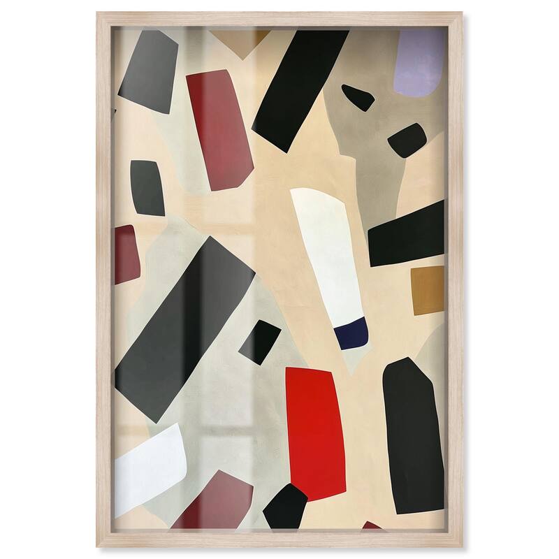 Mindscape Mosaic III Shadowbox by Art Remedy - Natural - 16" x 24"