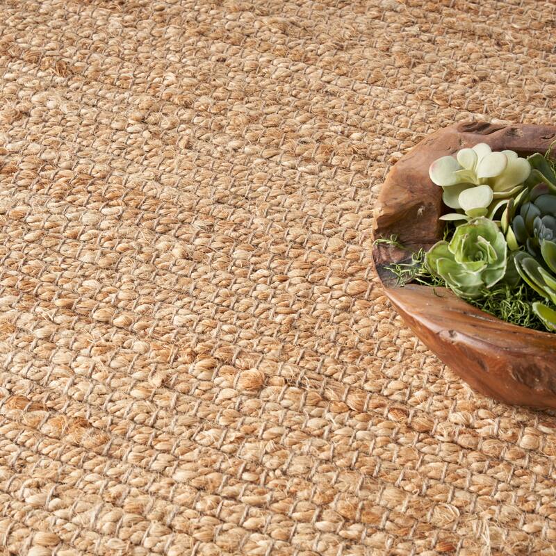Nourison Natural Jute Indoor only Solid Area Rug