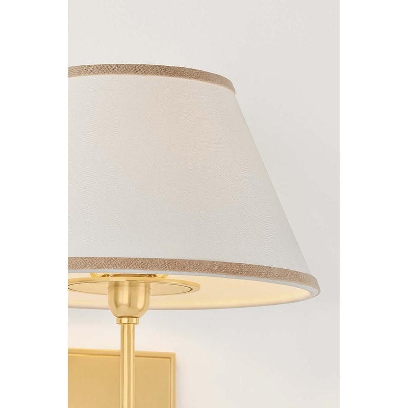 Hudson Valley Lighting 7421 Durland 11" Tall Wall Sconce with Linen