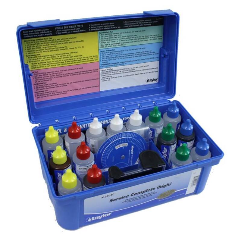 Taylor Deluxe Complete High Swimming Pool Spa Multiple Test Kit w/ Case (2 Pack) - 60 ml (2 ounce)