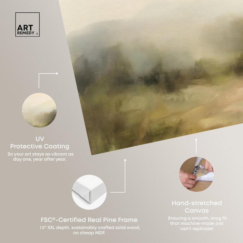 Haze Horizon Canvas by Art Remedy, Gallery Wrapped