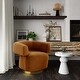 preview thumbnail 2 of 17, River Velvet Accent Chair Cognac