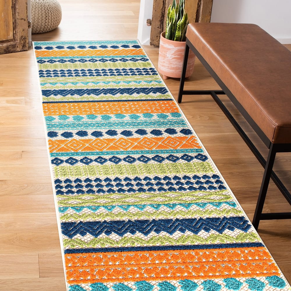 Ronda Contemporary Bohemian Indoor/Outdoor Area Rug