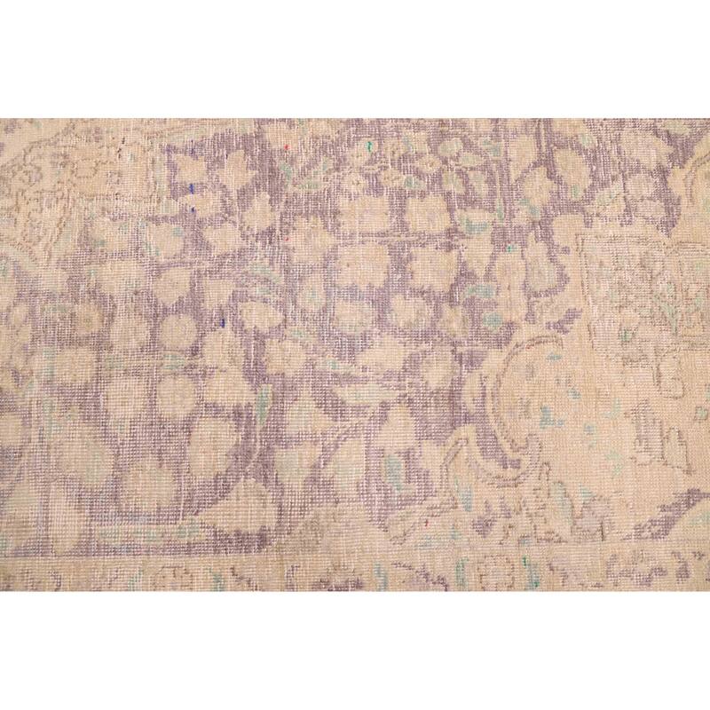 ECARPETGALLERY Hand-knotted Antalya Vintage Grey, Purple Wool Rug - 6'9 x 10'1