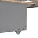 preview thumbnail 5 of 7, Gray Solid Construction Creativity House Bed with Two Drawers and Protective Guard Rails, Twin Size