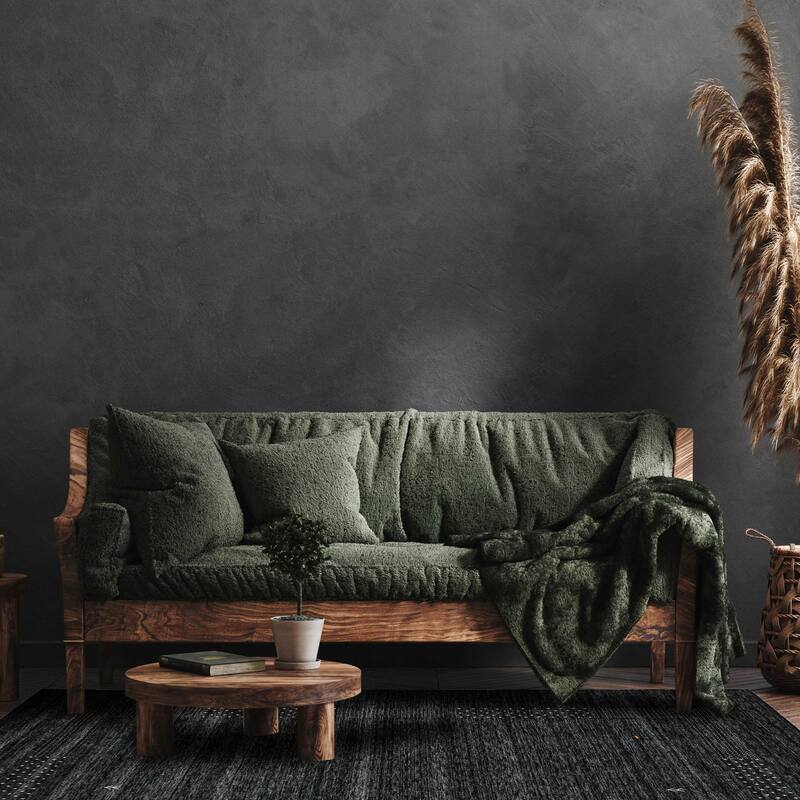 ECARPETGALLERY Hand Loomed Kashkuli Gabbeh Dark Grey Wool Rug - 9'1 x 11'8