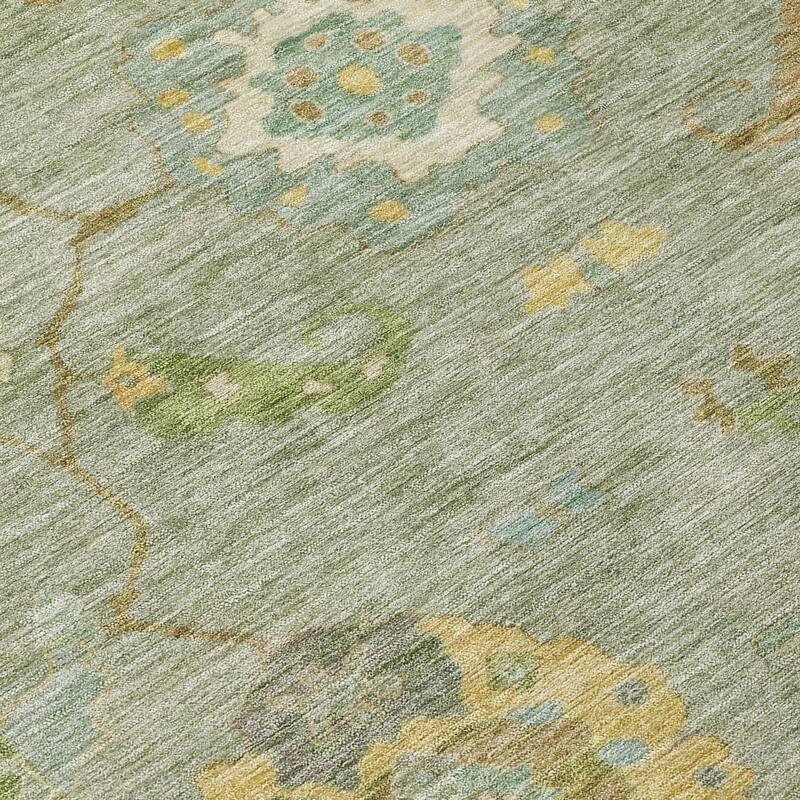 Machine Washable Indoor/ Outdoor Traditional Boho Chantille Rug