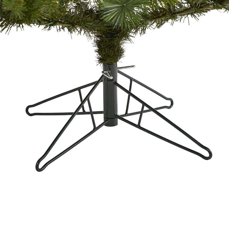 6' Pre-Lit Mt Hood Artificial Christmas Tree, Warm White LED Lights - 6 Foot