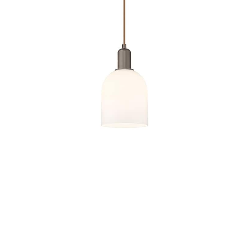 Innovations Lighting 716-1P-11-6 Bella Pendant Bella 6" Wide Mini - Oil Rubbed Bronze / White