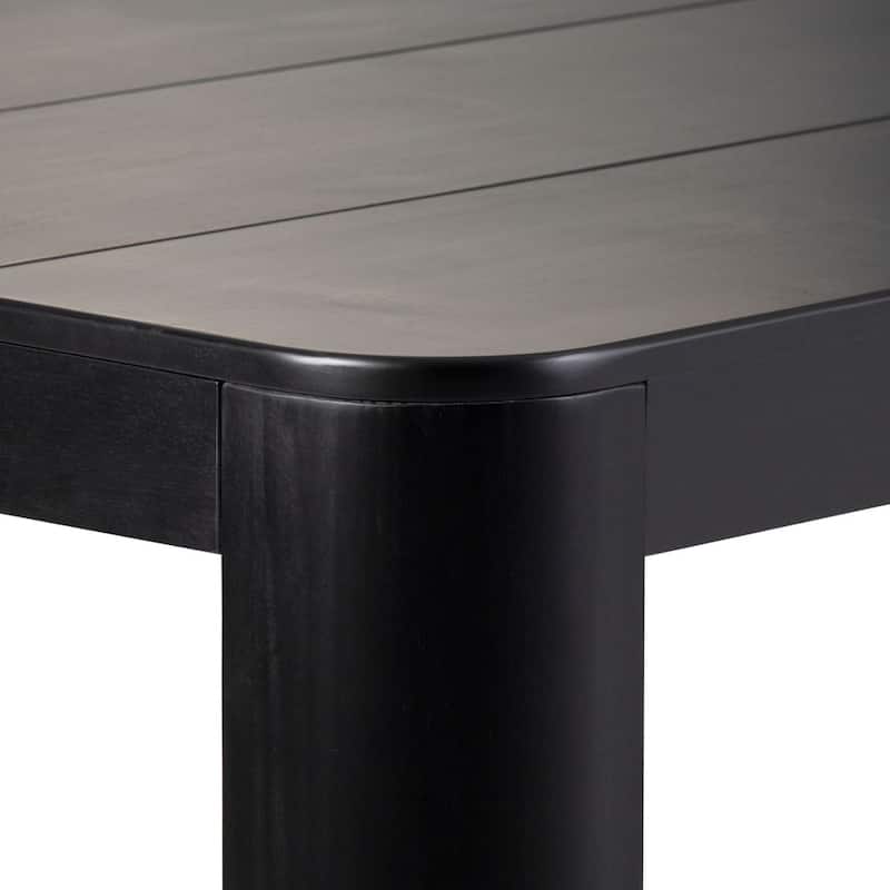 Plank and Beam Contour Solid Wood Dining Table - 60"