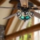 preview thumbnail 4 of 13, River of Goods Astrid Multicolored Oil-Rubbed Bronze and Stained Glass Tiffany-Style 3-Light 52-Inch Ceiling Fan