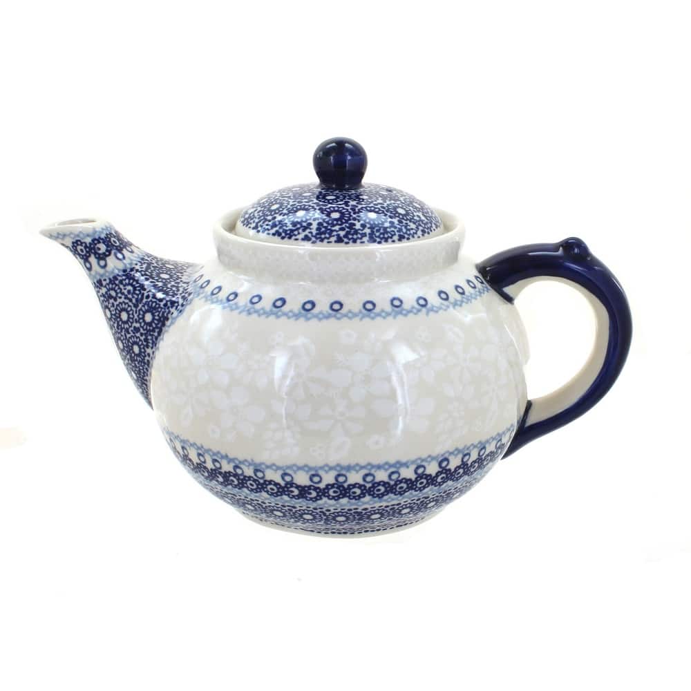 Blue Rose Polish Pottery C017 Manufaktura Teapot
