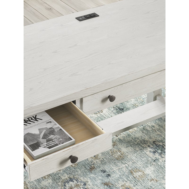 Signature Design by Ashley Robbinsdale White Home Office Desk