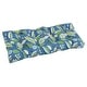 preview thumbnail 4 of 12, 42-inch by 19-inch Tufted Indoor/Outdoor Loveseat/Bench Cushion - 42 x 19 Skyworks Caribbean