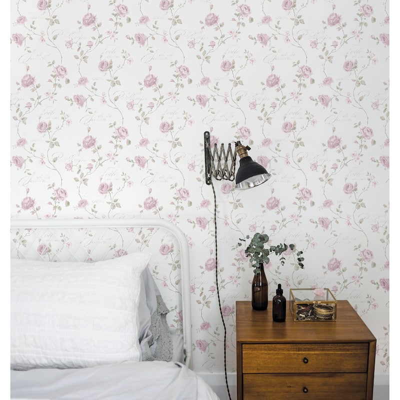 Galerie Wallcoverings Vintage Roses Trailing Roses Non-Woven Matte Wallpaper Roll