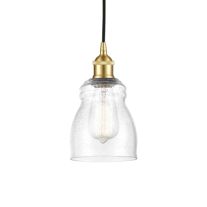 Innovations Lighting 616-1P-10-5 Ellery Pendant Ellery 5" Wide Mini - Satin Gold / Seedy