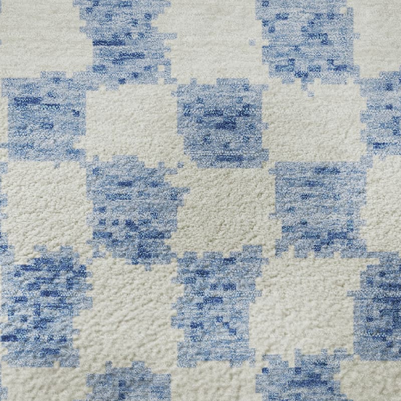 Premium Washable Super Soft Casual Checkered Mayfield Rug