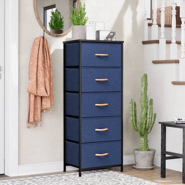 blue fabric dresser Butler Dresser