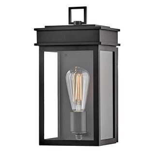 Lark 82060 Cole 1 Light 13" Tall Outdoor Wall Sconce with Clear Glass