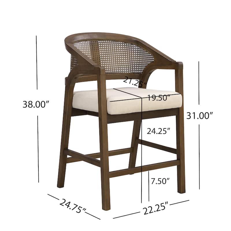Christopher Knight Home - Harry Wood Counter Stool (Set of 2)