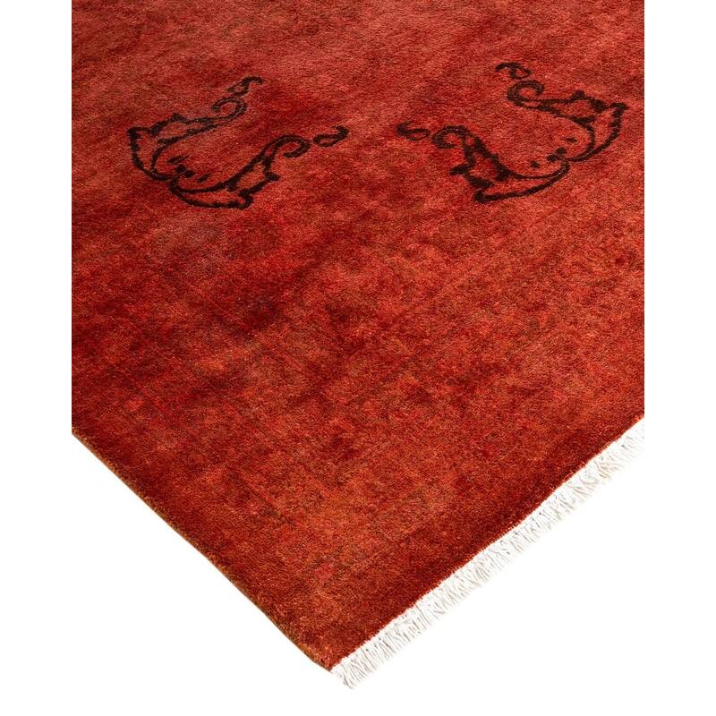 Fine Vibrance, One-of-a-Kind Hand-Knotted Area Rug - Pink, 9' 1" x 12' 5" - 9' 1" x 12' 5"