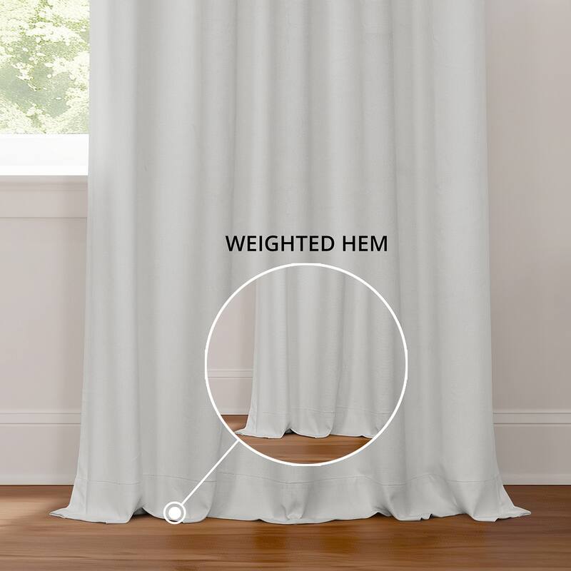 Exclusive Fabrics Solid Performance Linen French Pleated Thermal Blackout Curtains for Bedroom & Living Room Curtains (1 Panel)