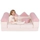 preview thumbnail 27 of 28, Costway Kids Modular Play Couch Play Set with Suede Fabric Cover - See Details
