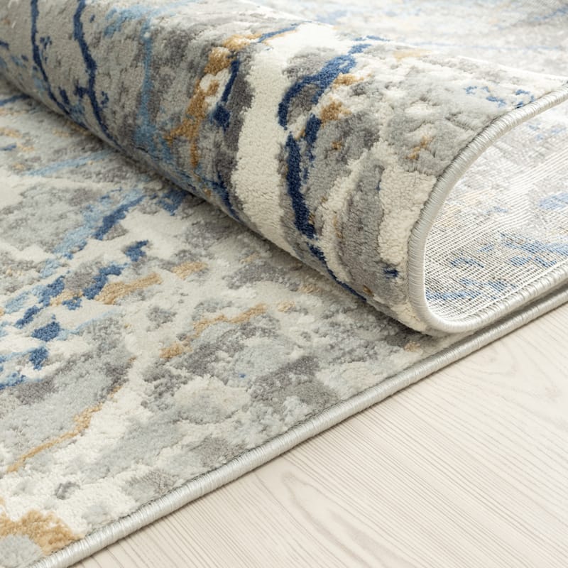 Lumina Grey/Ivory Abstract Area Rug