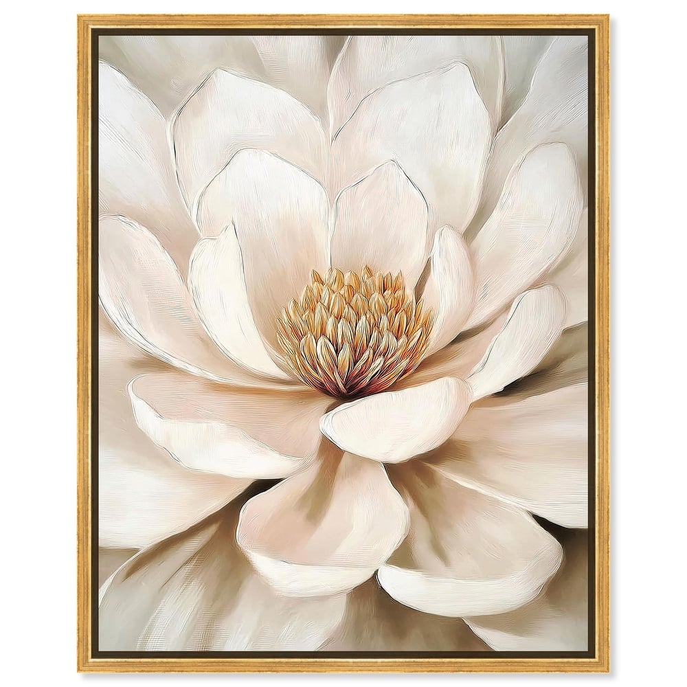 Golden Heart Canvas by Art Remedy